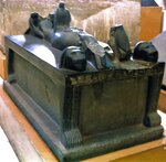 Le Lit d’Osiris, provenant de la tombe de Djer, et où la titulature de Djédkheperou est inscrite. 