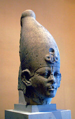 Tête d’une statue attribuée à Sobekhotep I.
